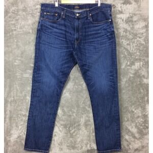 Polo Ralph Lauren Jeans Mens 38x34 Parkside Active Taper Whiskers Stretch Blue